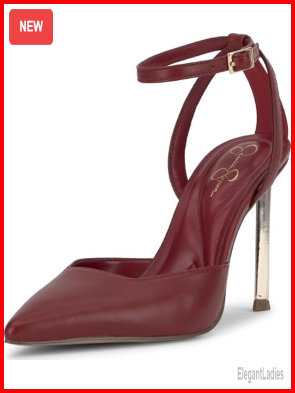 Leather Stiletto Heel Pointed Toe Party Pumps Formal